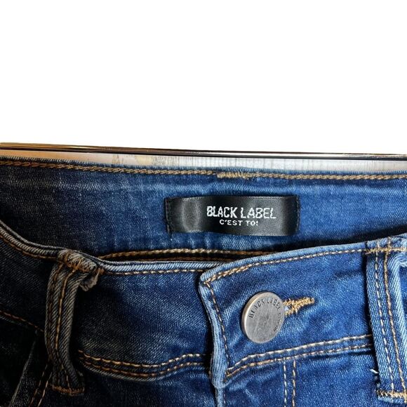 Black label by C’est toi cropped ripped jeans size 7 - Picture 3 of 5